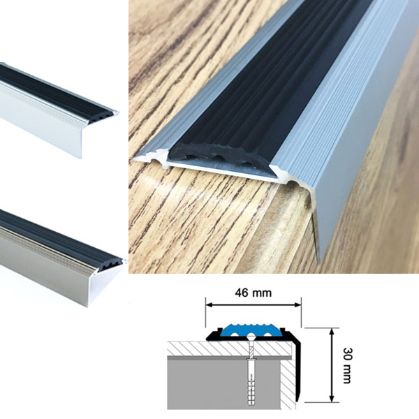 Buy Top Quality Aluminium Anodised Stair Nosing Edge Trim Step Nose