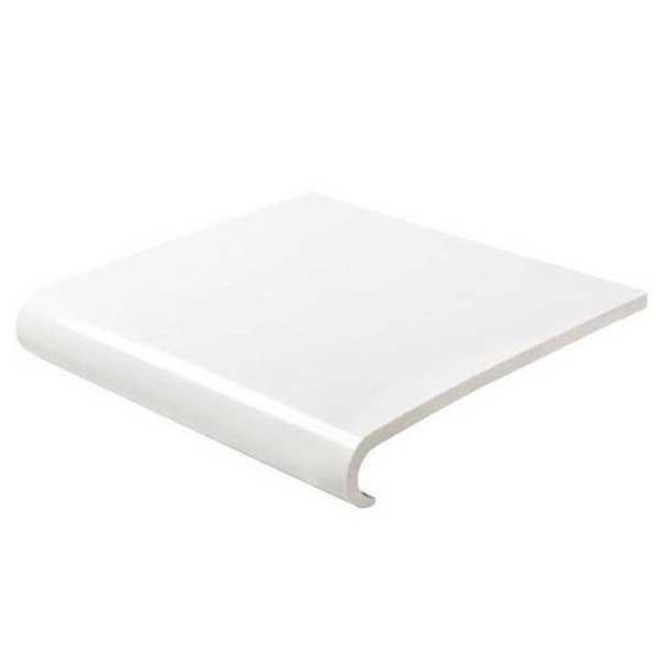 1.25m UPVC Internal Plastic Window Bullnose Cill Capping Board Cover