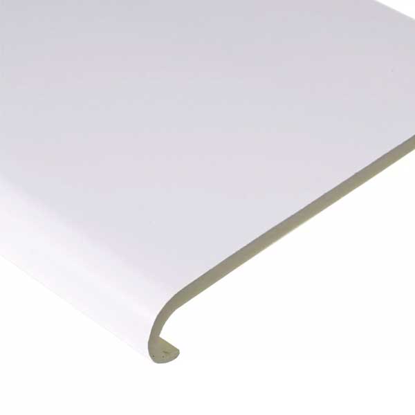 1.25m UPVC Internal Plastic Window Bullnose Cill Capping Board Cover