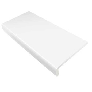 1.25m UPVC Internal Plastic Window Bullnose Cill Capping Board Cover