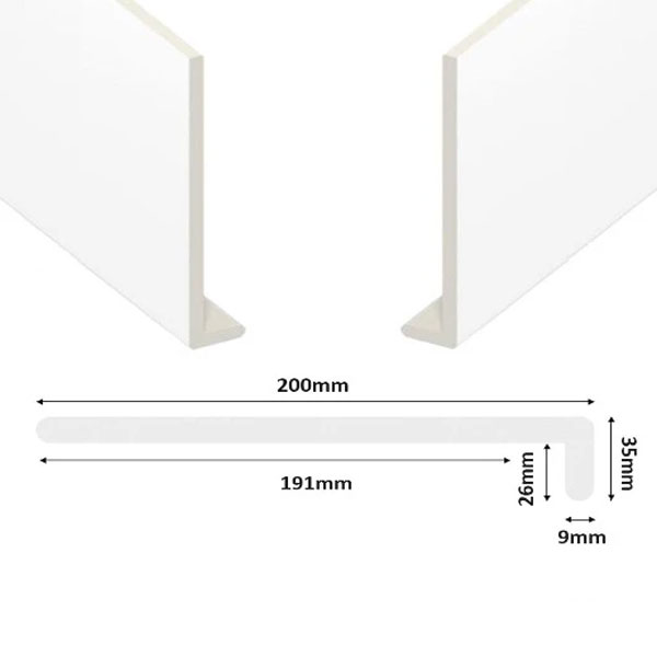 1.25m Long Window Sill Cover Boards Square Edge