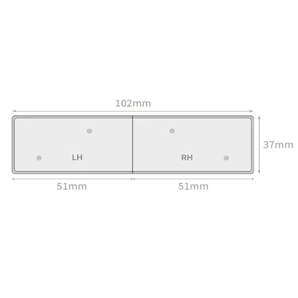 1.25m Long Window Sill Cover Boards Square Edge