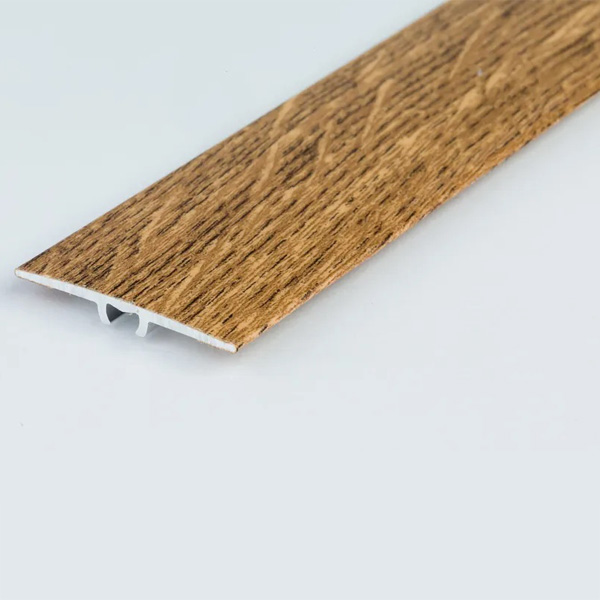 1.8m Long Flat Aluminium Wood Effect Door Edging Bar Trim Threshold Laminate