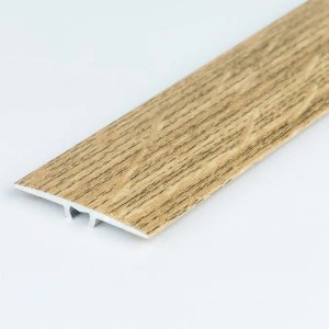 1.8m Long Flat Aluminium Wood Effect Door Edging Bar Trim Threshold Laminate