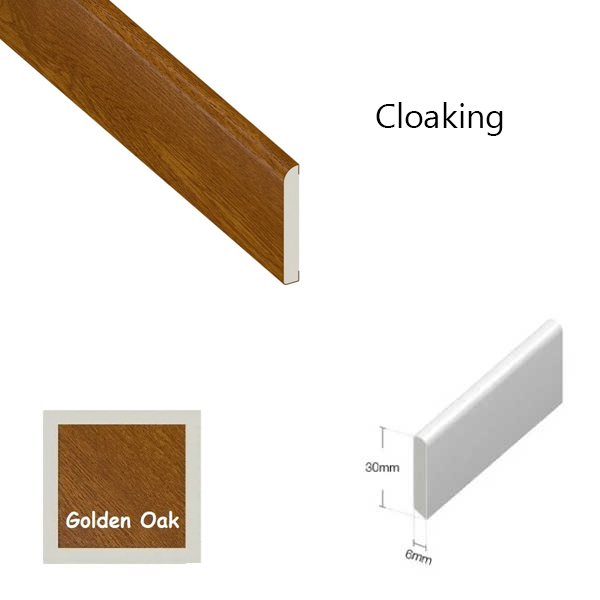 1 Meter Long Plastic Wood Effect Trim Window Door Finishing Architrave 