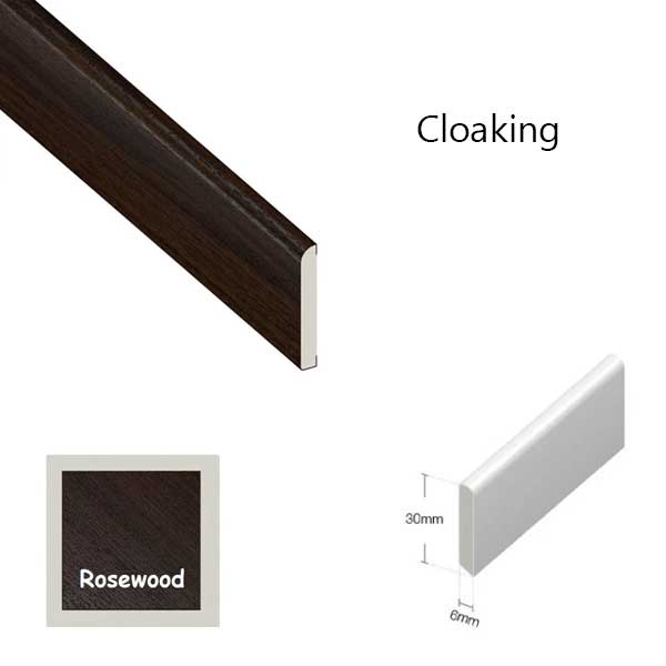 1 Meter Long Plastic Wood Effect Trim Window Door Finishing Architrave 