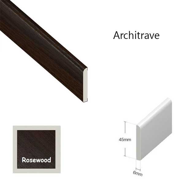 1 Meter Long Plastic Wood Effect Trim Window Door Finishing Architrave 