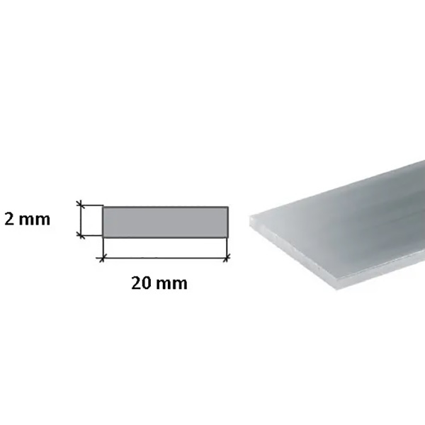 1m Long Aluminium Flat Bar / Plate