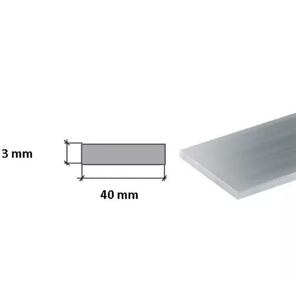 1m Long Aluminium Flat Bar / Plate