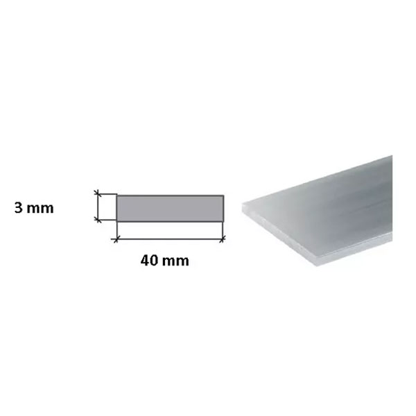 1 Metre Aluminium Flat Bar / Plate