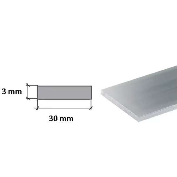 1m Long Aluminium Flat Bar / Plate