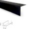 1 Metre Black Plastic PVC Corner 90 Degree Angle Trim