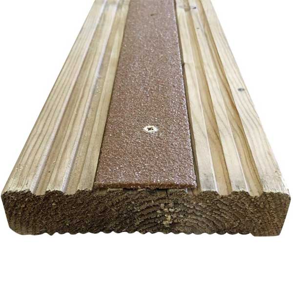 50 Pieces 1000mm GRP Anti Slip Decking Strips Free Drilling and Screws 