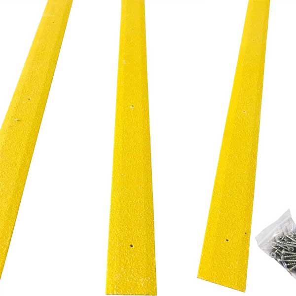 10 Pieces 1000mm GRP Anti Slip Decking Strips Free Drilling and Screws