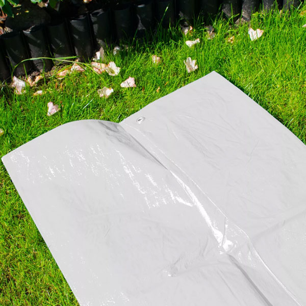 100gsm Heavy Duty White Tarpaulin Waterproof Cover Builders Tarp Sheet