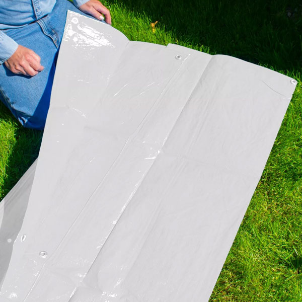 100gsm Heavy Duty White Tarpaulin Waterproof Cover Builders Tarp Sheet