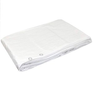 100gsm Heavy Duty White Tarpaulin Waterproof Cover Builders Tarp Sheet