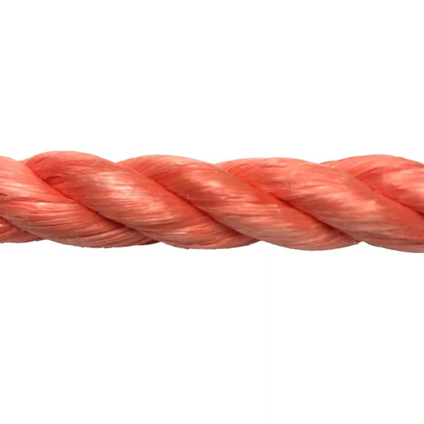 10mm Thick Polypropylene 3 Strand Orange Rope Nylon Lightweight Coil