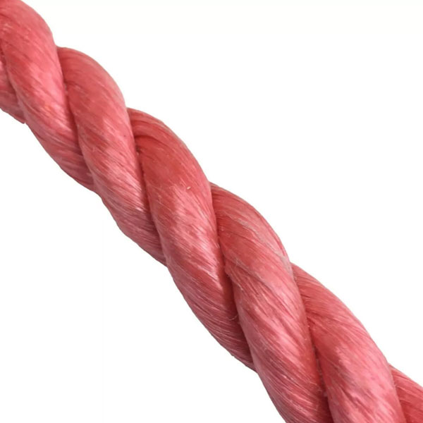 10mm Thick Polypropylene Red 3 Strand Rope Nylon Lightweight Coil