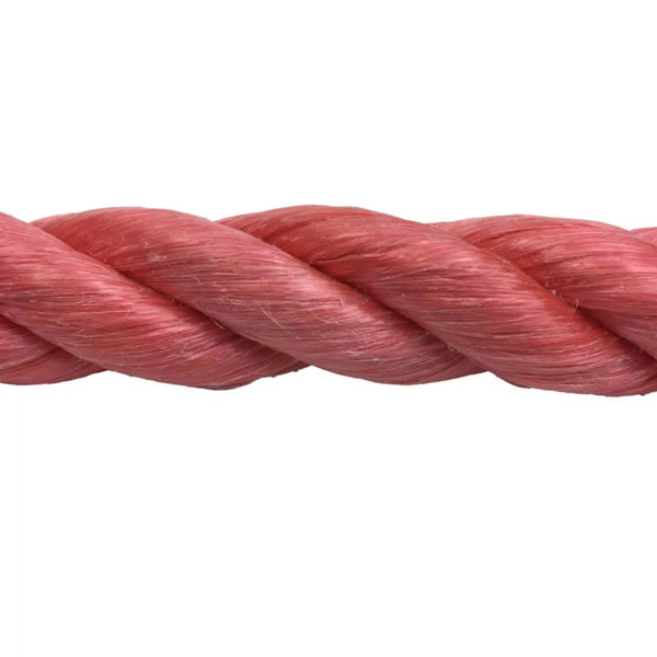 10mm Thick Polypropylene Red 3 Strand Rope Nylon Lightweight Coil