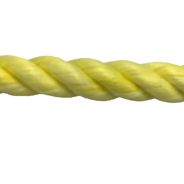 10mm Thick Polypropylene Yellow 3 Strand Rope Nylon Lightweight Coil