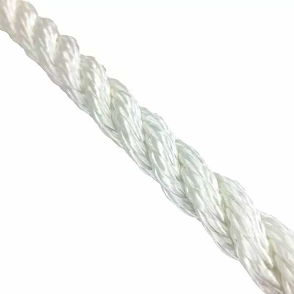 10mm Nylon 3 Strand White Rope Mooring & Anchoring