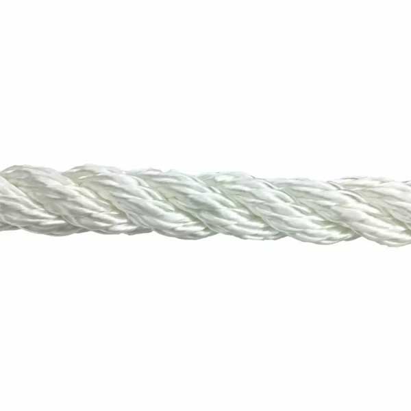 10mm Nylon 3 Strand White Rope Mooring & Anchoring