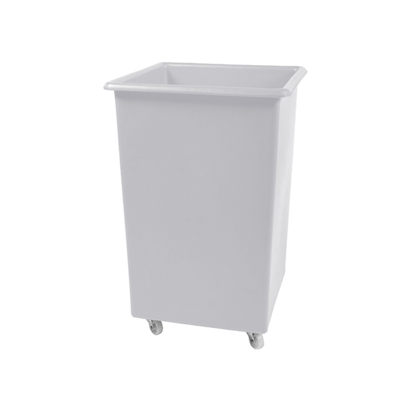 118L Tapered Polyethylene Plastic Tub on Wheels