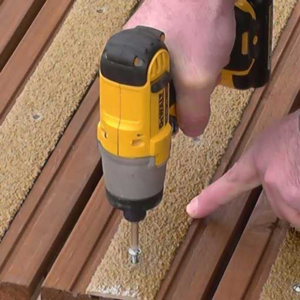 1.2m GRP Anti Slip Decking Strips x Free Drilling and Screws 15 Pieces 