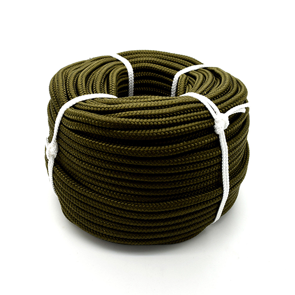 12mm Diameter Polypropylene Rope in Military Khaki Army Green for Survival and Camping Activities