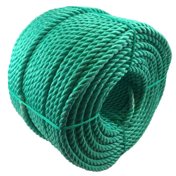 3 Strand Polypropylene 12mm Thick Green Rope Coil Nylon Lightweight 