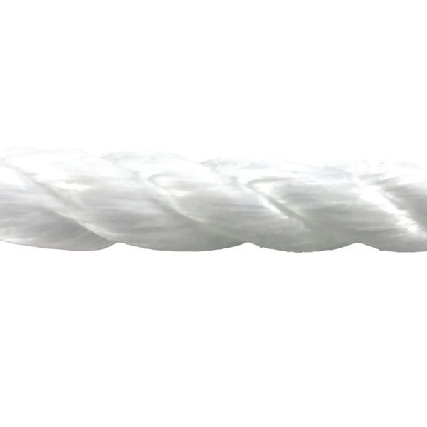 12mm Polypropylene White Coil 3 Strand Strong Nylon Lightweight 