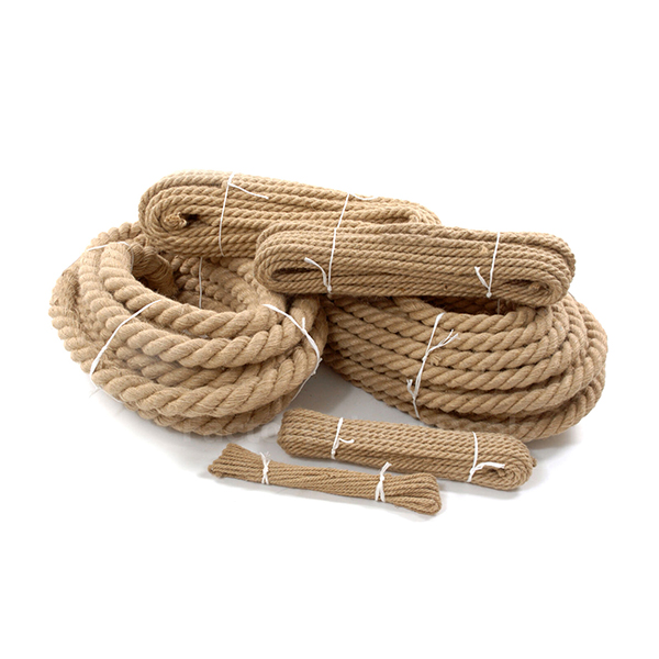 16mm Natural Pure Jute Rope 3 Strand Braided Twisted Cord Twine Sash