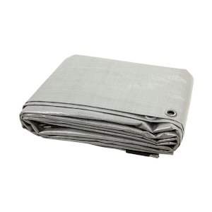 130 GSM Silver Tarpaulin Regular And Heavy Duty Waterproof Cover Tarp Ground Sheet