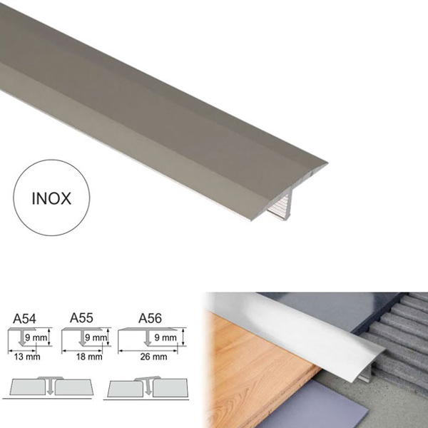 13mm Door Threshold Trim T Bar Transition Strip For Tiles Aluminium