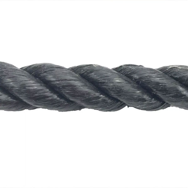 16mm Polypropylene Black Coil 3 Strand Nylon Lightweight Rope