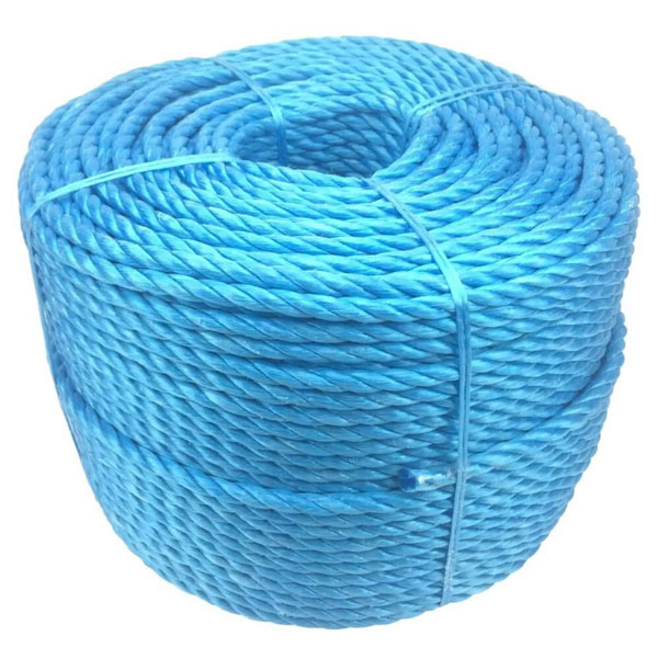 16mm Polypropylene Blue Coil 3 Strand Nylon Lightweight Rope