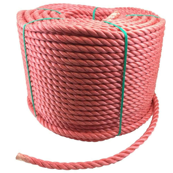 16mm Polypropylene Red Coil 3 Strand Nylon Lightweight Rope