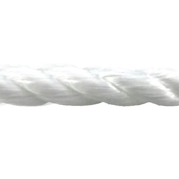 16mm Polypropylene White Coil 3 Strand Nylon Lightweight Rope