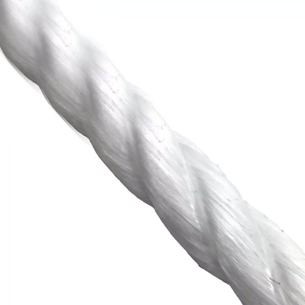 16mm Polypropylene White Coil 3 Strand Nylon Lightweight Rope