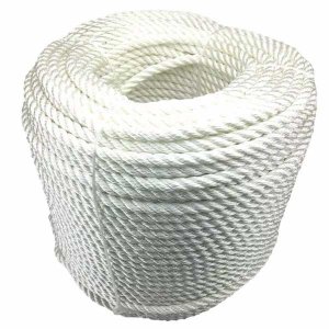 16mm Nylon 3 Strand White Rope Mooring & Anchoring