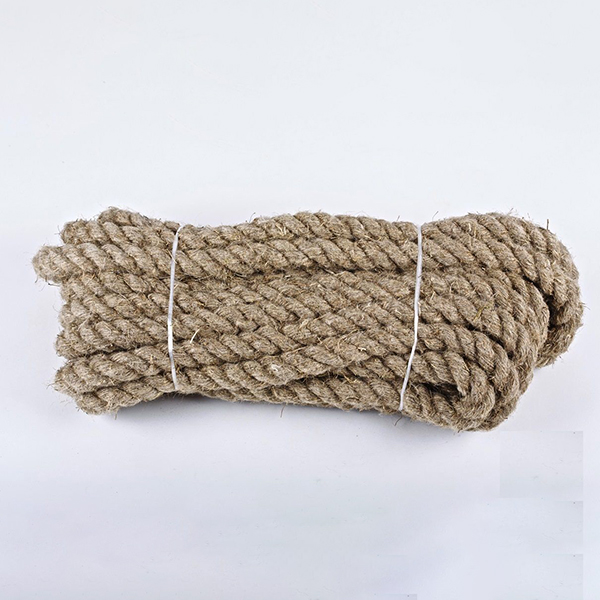 22mm Thick European Flax Linen Hemp Twisted Braided Rope Decking Garden Boating Crafts