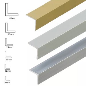 1m Aluminium Angle Corner Trim Edging Natural & Anodised Edge Guard