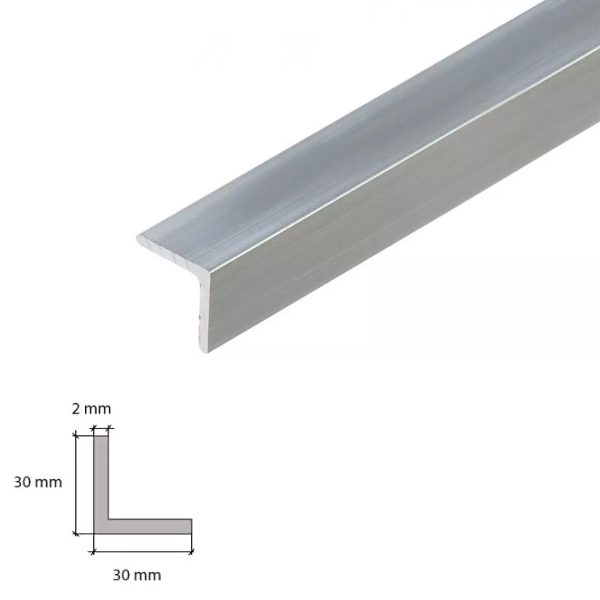 1m Aluminium Angle Corner Trim Edging Natural & Anodised Edge Guard