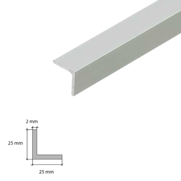 1m Aluminium Angle Corner Trim Edging Natural & Anodised Edge Guard