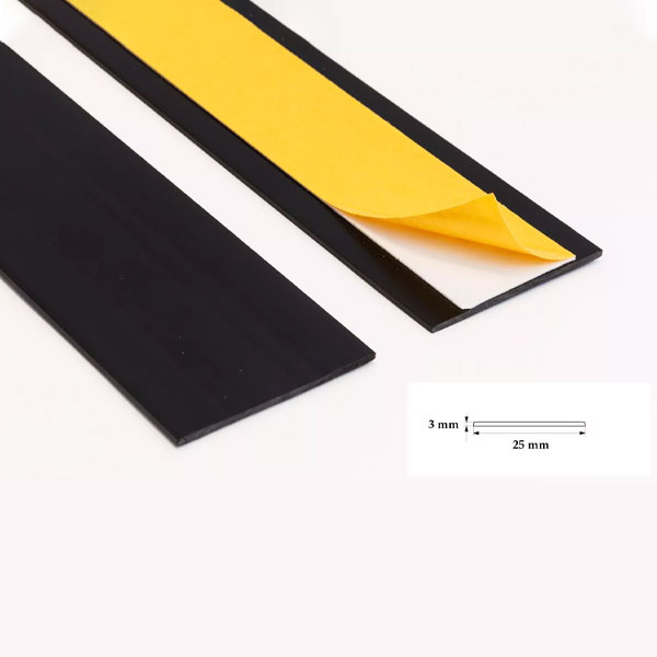 1m Durable PVC Flat Architrave Self Adhesive Trim