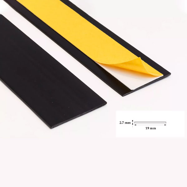 1m Durable PVC Flat Architrave Self Adhesive Trim