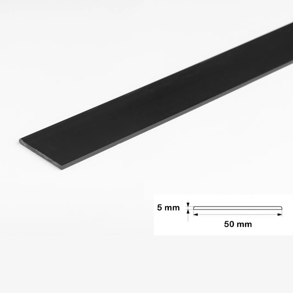 1m Durable PVC Flat Bar in Multiple Sizes