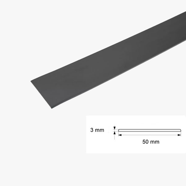 1m Durable PVC Flat Bar in Multiple Sizes