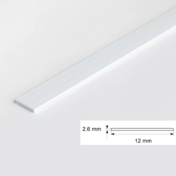 1m Durable PVC Flat Bar in Multiple Sizes